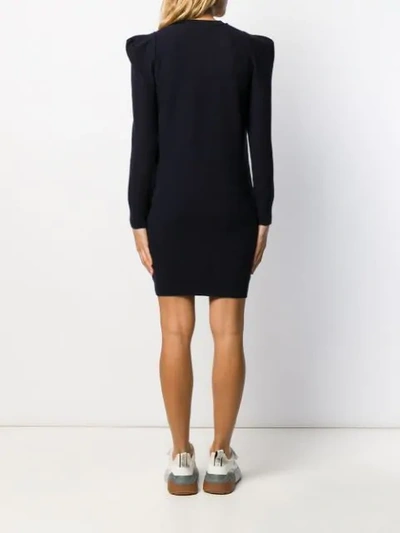Shop Stella Mccartney Sweater Dress In Blue