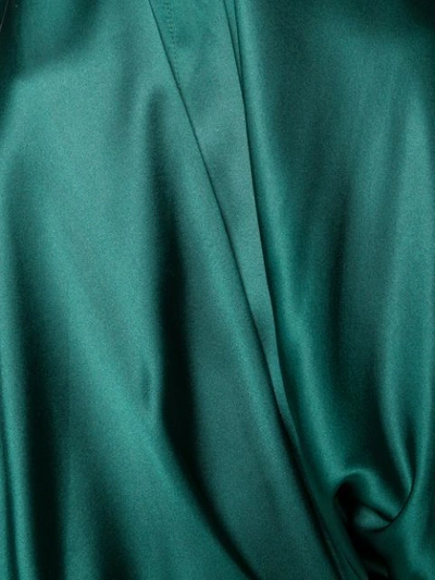 Shop Alexandre Vauthier Long Draped Gown In Green