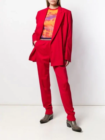 Shop A.f.vandevorst Oversized Blazer Jacket In Red