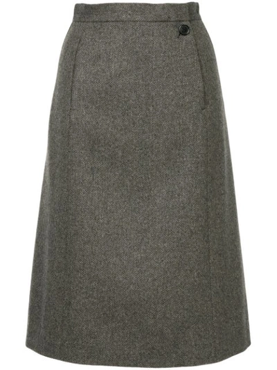Shop Maison Margiela A-line Skirt - Black