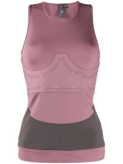 Shop Adidas By Stella Mccartney Lycra Fitsense+ Training Tank Top In Pink