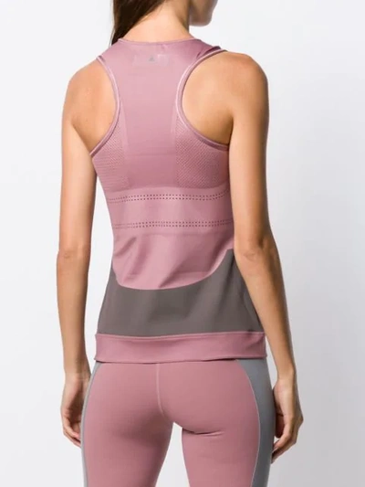 Shop Adidas By Stella Mccartney Lycra Fitsense+ Training Tank Top In Pink