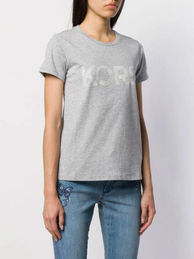 MICHAEL MICHAEL KORS LOGO T-SHIRT - 灰色