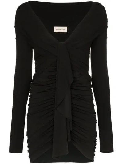 ALEXANDRE VAUTHIER RUCHED MINI DRESS - 黑色