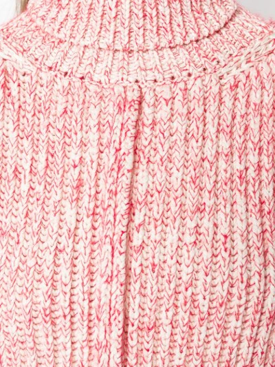 Shop Chloé Knitted Roll In Red