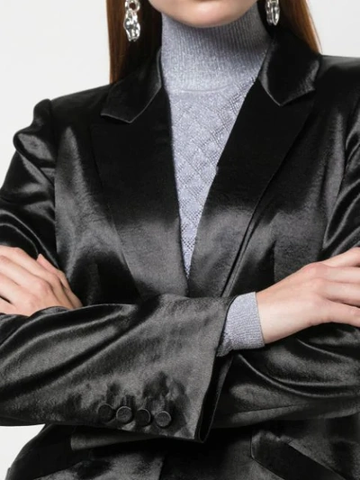 Shop Cinq À Sept Vicky Blazer Coat In Black