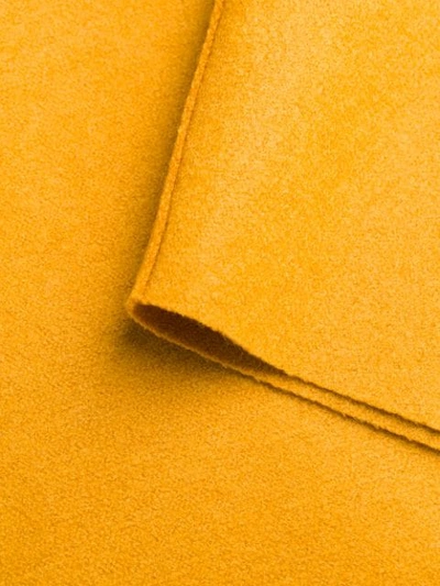 Shop Harris Wharf London Shortsleeved Coat In Yellow