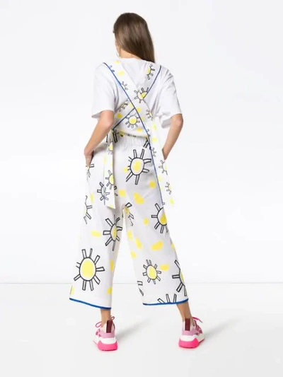 Shop Mira Mikati Sun Doodle Print Jumpsuit In White