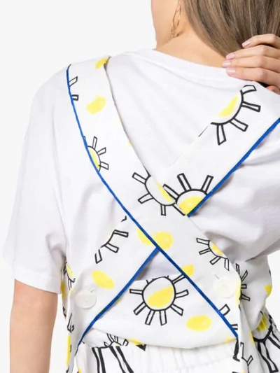 Shop Mira Mikati Sun Doodle Print Jumpsuit In White