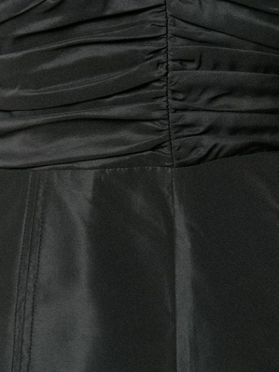 Self-portrait Asymmetrical Neck Taffeta Crop Jumpsuit In Black