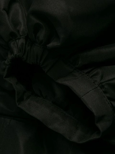 Self-portrait Asymmetrical Neck Taffeta Crop Jumpsuit In Black