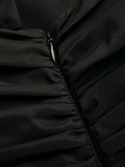 Self-portrait Asymmetrical Neck Taffeta Crop Jumpsuit In Black