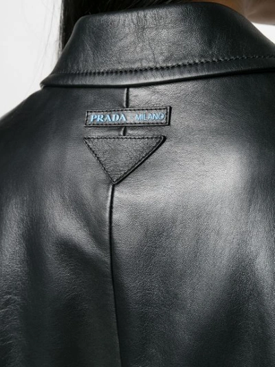 Shop Prada Single Breasted Jacket In Black