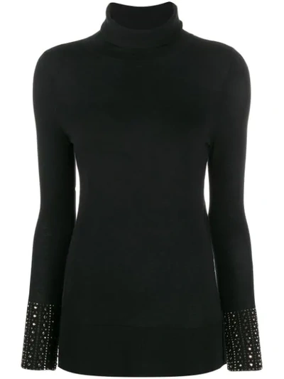 Shop Snobby Sheep Roll Neck Sweater In Black