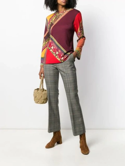 ETRO MAGLIA KNITTED TOP - 橘色