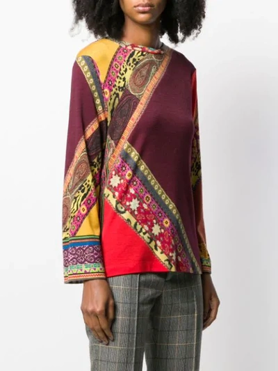ETRO MAGLIA KNITTED TOP - 橘色