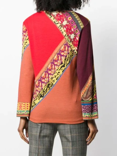 Shop Etro Maglia Knitted Top In 300 Multicolor