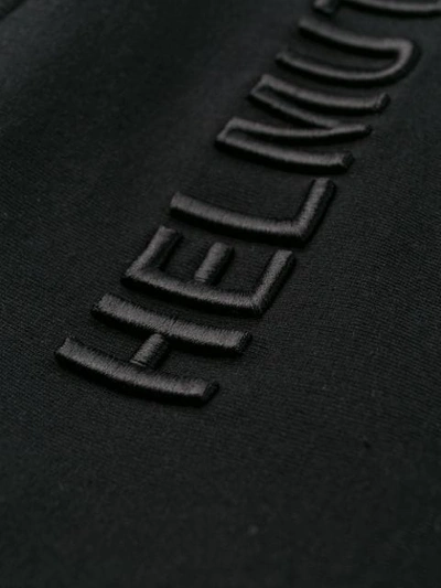 Shop Helmut Lang Logo Embroidered T-shirt In Black