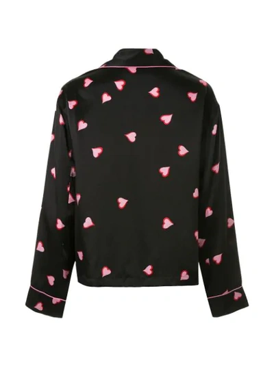 Shop Marc Jacobs Heart Print Shirt In Black
