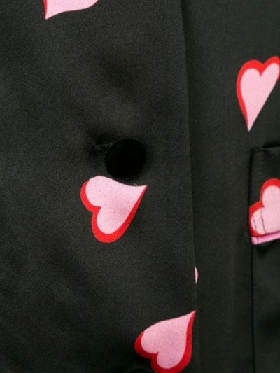 Shop Marc Jacobs Heart Print Shirt In Black