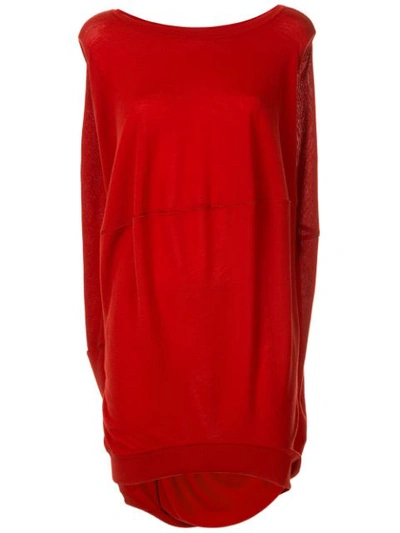 Shop Marni Oversized Sleeveless Jumper In Red