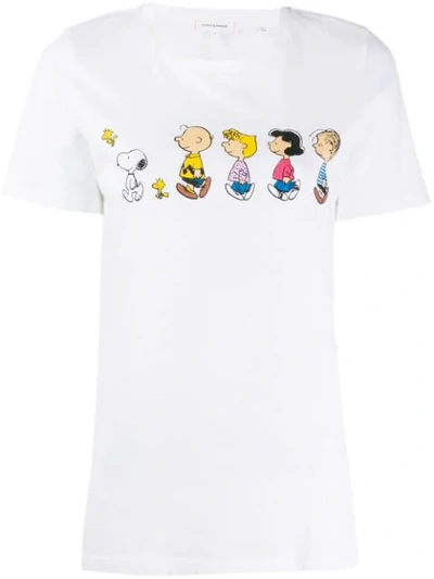Shop Chinti & Parker Charlie Brown Print T-shirt In White