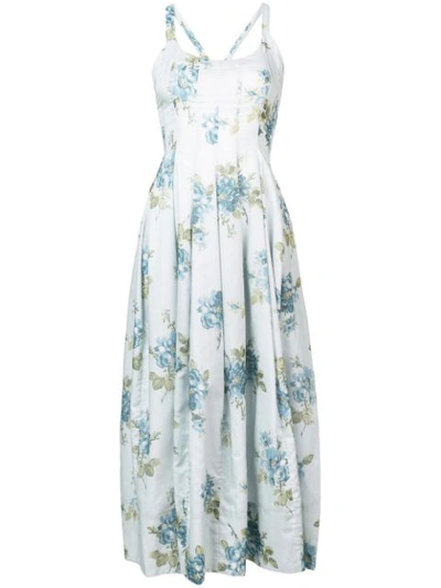 Shop Brock Collection Midi Dress - Blue