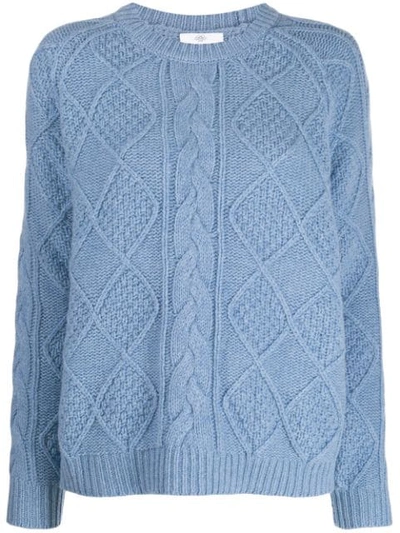 Shop Allude Grob Gestrickter Pullover In Blue