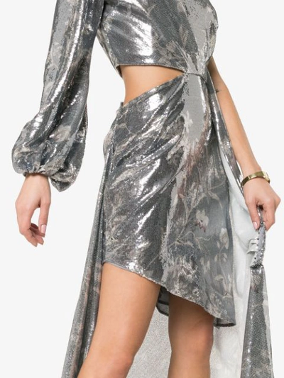 Shop Johanna Ortiz Glassy Orchid Dress In Silver