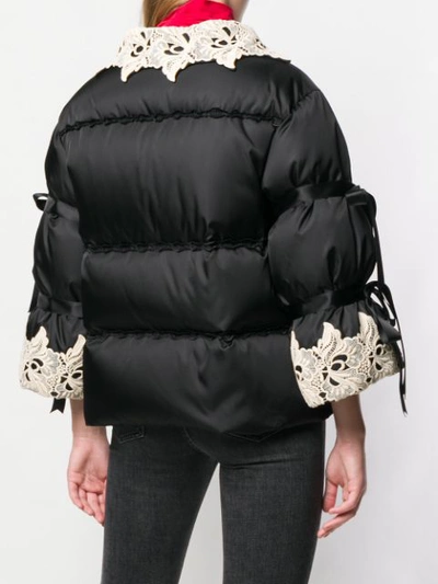 Shop Gucci 'ny' Steppjacke - Schwarz In Black