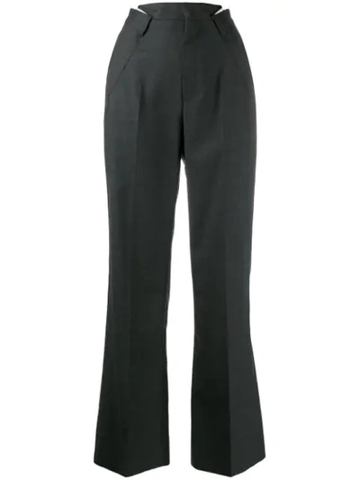Shop Maison Margiela Reworked Tailored Trousers In Grey