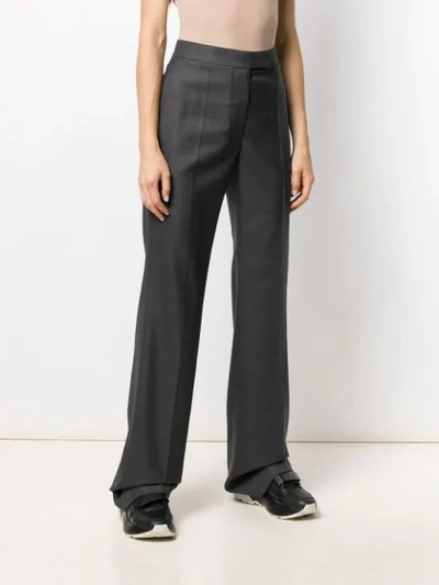 Shop Stella Mccartney High-waist Tailored Trousers In Grey