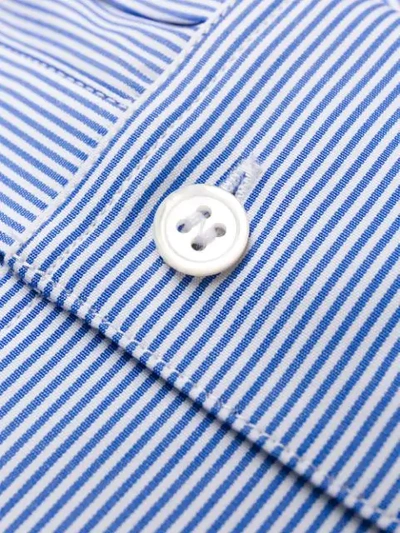 Shop Alexander Wang Micro Stripe Shirt Body In Blue