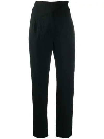Shop Blazé Milano High Waisted Trousers In Black