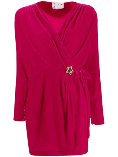 Shop In The Mood For Love Mary Jane Wrap Dress In Pink