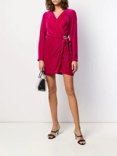 Shop In The Mood For Love Mary Jane Wrap Dress In Pink