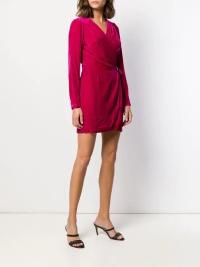 Shop In The Mood For Love Mary Jane Wrap Dress In Pink