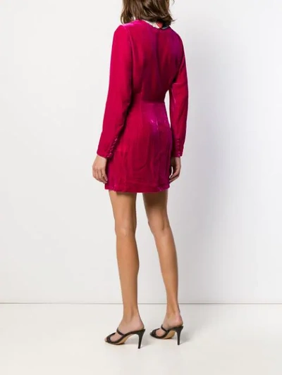 Shop In The Mood For Love Mary Jane Wrap Dress In Pink