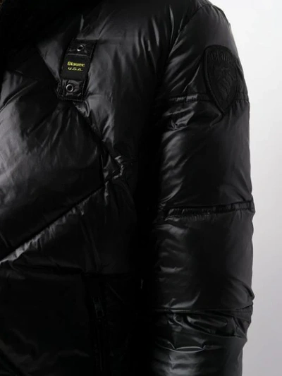 Shop Blauer Butler Down Jacket In Black