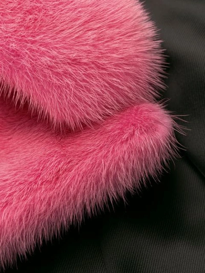 Shop Saint Laurent Mink Fur Coat In 6900 Rose