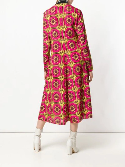 Shop Red Valentino Printed Mid-length Dress - Pink