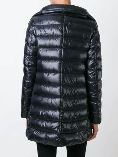 Shop Herno Padded Coat In Black