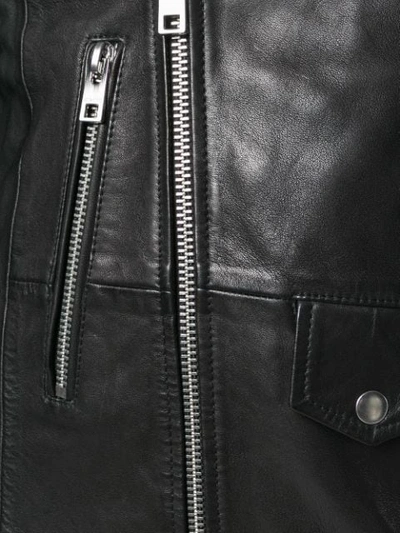 Shop Zadig & Voltaire Zadig&voltaire Leen Biker Jacket - Black