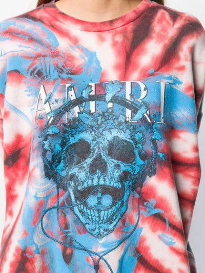 Shop Amiri Skull-print Sweatshirt In Red