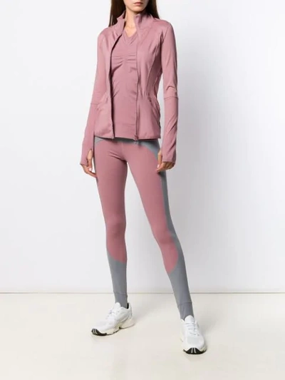 Shop Adidas By Stella Mccartney Panelled Leggings In Pink