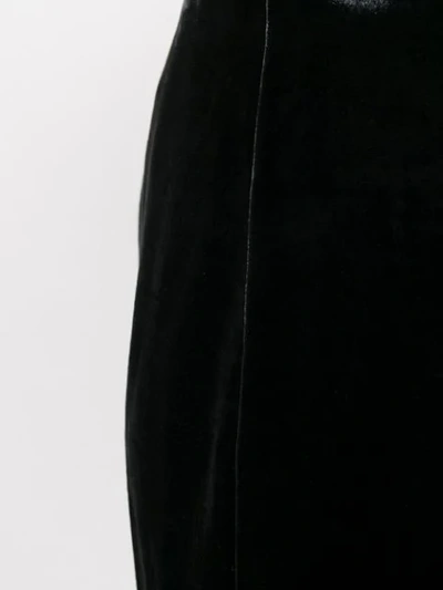 Shop Andrea Ya'aqov Velvet Tailored Trousers In Black