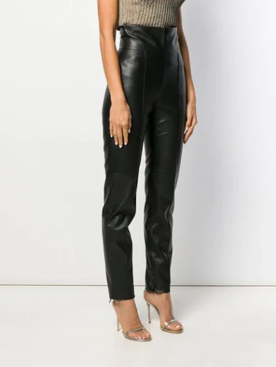 Shop Alexandre Vauthier High Waisted Trousers In Black