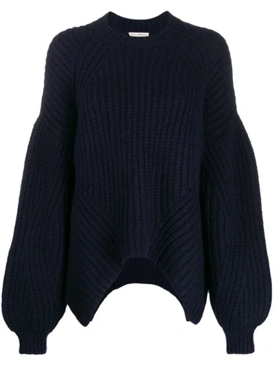 Shop Ulla Johnson Oversized Draped Sweater In Midnight