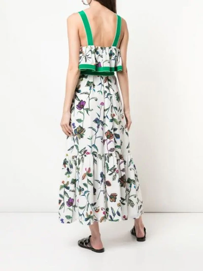 Shop Derek Lam 10 Crosby Botanical Print Maxi Dress In Green