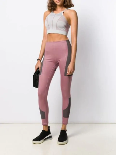 Shop Adidas By Stella Mccartney Fitsense+ Training Tights In Pink